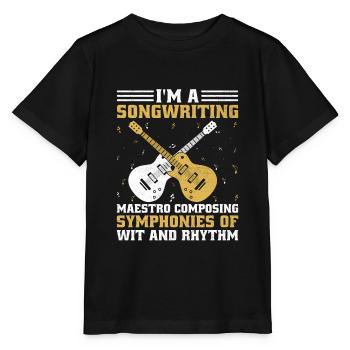 Musician Songwriter Singer Musician Music Music Pr - Stanley/Stella MINI CREATOR Kids’ T-Shirt - black - Front - Mikhail (115cm)