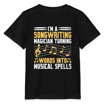 Musician Songwriter Singer Musician Music Music Pr - Stanley/Stella MINI CREATOR Kids’ T-Shirt - black - Front - Mikhail (115cm)