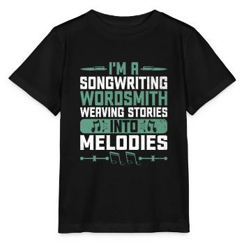 Musicien Auteur-compositeur Chanteur Musicien Musique Musique Pr - T-shirt bio MINI CREATOR Stanley/Stella Enfant - noir - Devant - Mikhail (115cm)