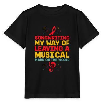 Musician Songwriter Singer Musician Music Music Pr - Stanley/Stella MINI CREATOR Kids’ T-Shirt - black - Front - Mikhail (115cm)