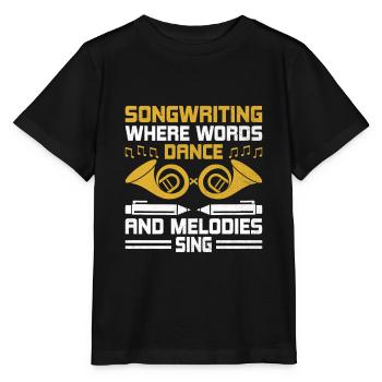 Musician Songwriter Singer Musician Music Music Pr - Stanley/Stella MINI CREATOR Kids’ T-Shirt - black - Front - Mikhail (115cm)