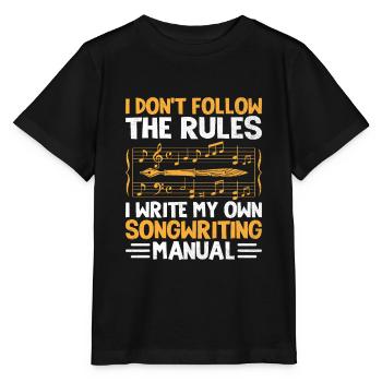 Musician Songwriter Singer Musician Music Music Pr - Stanley/Stella MINI CREATOR Kids’ T-Shirt - black - Front - Mikhail (115cm)