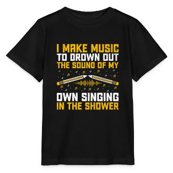 Musicien Auteur-compositeur Chanteur Musicien Musique Musique Pr - T-shirt bio MINI CREATOR Stanley/Stella Enfant - noir - Devant - Mikhail (115cm)