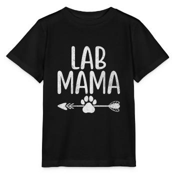 Lab Mama Labrador Retriever Labradore Hund Apportieren - Stanley/Stella Kinder T-Shirt MINI CREATOR  - Schwarz - Vorne - Mikhail (115cm)