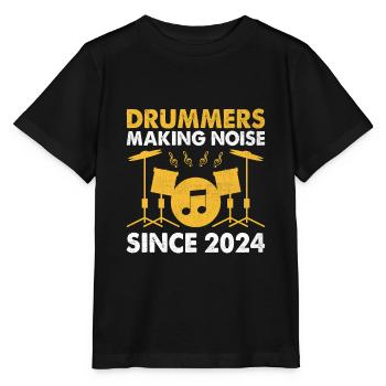 Trommler, die seit 2024 Lärm machen Drumming Drum Dru - Stanley/Stella Kinder T-Shirt MINI CREATOR  - Schwarz - Vorne - Mikhail (115cm)