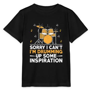Tut mir leid, dass ich nicht kann, ich trommel ein paar Inspirations-Dru zusammen - Stanley/Stella Kinder T-Shirt MINI CREATOR  - Schwarz - Vorne - Mikhail (115cm)
