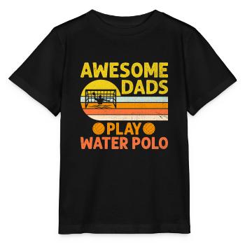 Awesome Dads Play Water Polo Aquatic Polo Player F - Stanley/Stella MINI CREATOR Kids’ T-Shirt - black - Front - Mikhail (115cm)