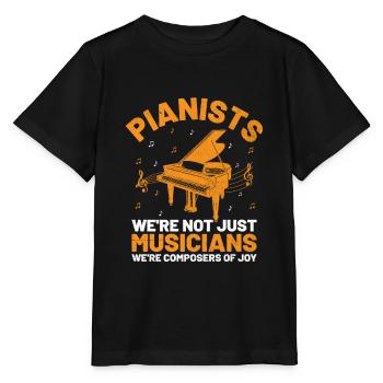 Pianisten Wir sind nicht nur Musiker, wir sind Komponisten - Stanley/Stella Kinder T-Shirt MINI CREATOR  - Schwarz - Vorne - Mikhail (115cm)