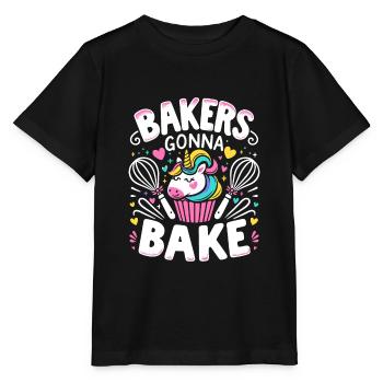 Bäcker werden Backen Gebäck Brot Backen Kuchen Bäcker - Stanley/Stella Kinder T-Shirt MINI CREATOR  - Schwarz - Vorne - Mikhail (115cm)