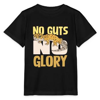 No Guts No Glory Gecko Adventure - Stanley/Stella MINI CREATOR Kids’ T-Shirt - black - Front - Mikhail (115cm)