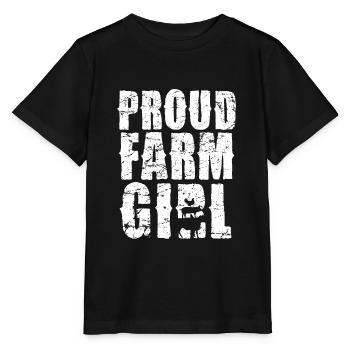 Fière femme d’agriculteur Vie à la campagne Force - T-shirt bio MINI CREATOR Stanley/Stella Enfant - noir - Devant - Mikhail (115cm)