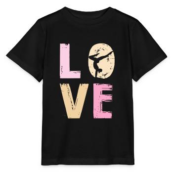 Danse Amour Silhouette Motif Sportif - T-shirt bio MINI CREATOR Stanley/Stella Enfant - noir - Devant - Mikhail (115cm)
