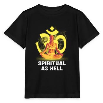 Spiritualité : Om Meditation Art - T-shirt bio MINI CREATOR Stanley/Stella Enfant - noir - Devant - Mikhail (115cm)