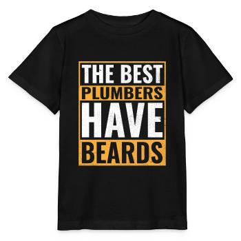 Die besten Klempner haben Bärte Klempner Klempner Klempner - Stanley/Stella Kinder T-Shirt MINI CREATOR  - Schwarz - Vorne - Mikhail (115cm)