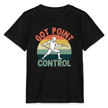 Got Point Control Zaun Fechten Schwert Fechter - Stanley/Stella Kinder T-Shirt MINI CREATOR  - Schwarz - Vorne - Mikhail (115cm)
