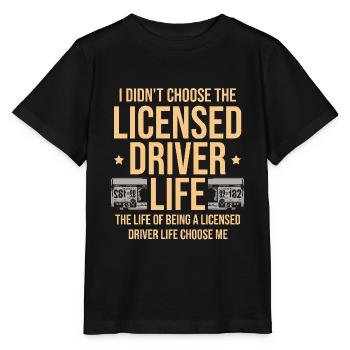 Je n’ai pas choisi le permis de conduire Conduire - T-shirt bio MINI CREATOR Stanley/Stella Enfant - noir - Devant - Mikhail (115cm)