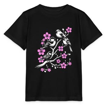 Oiseaux Observation des oiseaux Observation des oiseaux Birdwatcher - T-shirt bio MINI CREATOR Stanley/Stella Enfant - noir - Devant - Mikhail (115cm)