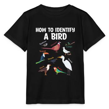 Comment identifier un ornithologue ornithologue - T-shirt bio MINI CREATOR Stanley/Stella Enfant - noir - Devant - Mikhail (115cm)