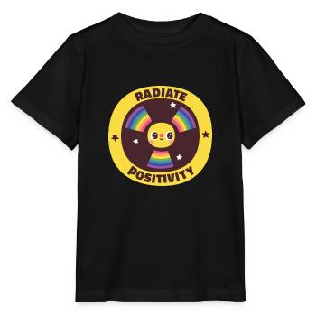 Symbole de rayonnement mignon rayonner positivité drôle - T-shirt bio MINI CREATOR Stanley/Stella Enfant - noir - Devant - Mikhail (115cm)