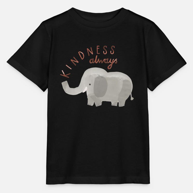 éléphant - T-shirt bio MINI CREATOR Stanley/Stella Enfant - noir