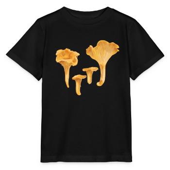 Gelbe Pfifferlinge - Stanley/Stella Kinder T-Shirt MINI CREATOR  - Schwarz - Vorne - Mikhail (115cm)