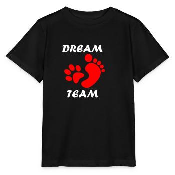 Équipe de rêve - homme chien - T-shirt bio MINI CREATOR Stanley/Stella Enfant - noir - Devant - Mikhail (115cm)