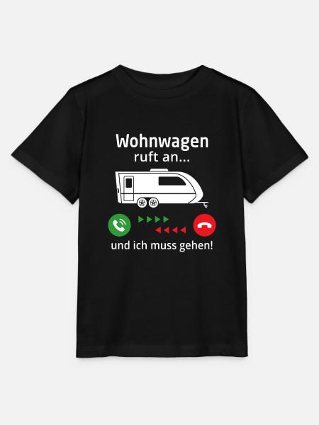 wohnwagen ruft an und ich muss gehen - Stanley/Stella Kinder T-Shirt MINI CREATOR - Schwarz