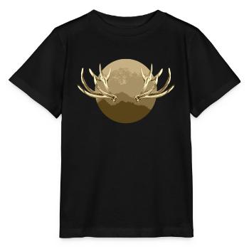 Cornes - T-shirt bio MINI CREATOR Stanley/Stella Enfant - noir - Devant - Mikhail (115cm)