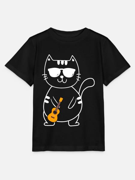 Ukulele - Stanley/Stella Kinder T-Shirt MINI CREATOR - Schwarz