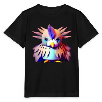 Polygon Bird - Stanley/Stella MINI CREATOR Kids’ T-Shirt - black - Front - Mikhail (115cm)