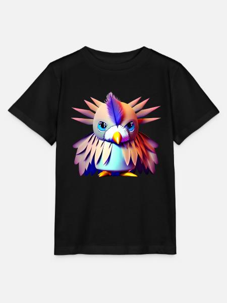 Polygon Vogel - Stanley/Stella Kinder T-Shirt MINI CREATOR - Schwarz