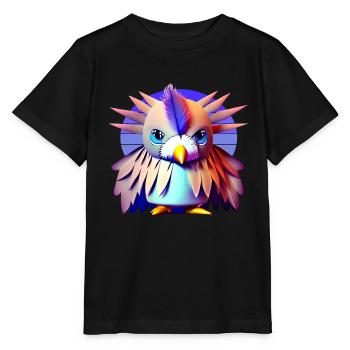 Polygon Bird - Stanley/Stella MINI CREATOR Kids’ T-Shirt - black - Front - Mikhail (115cm)