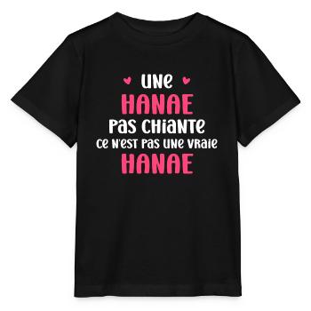 Une Hanae pas chiante ce n'est pas un vraie Hanae - T-shirt bio MINI CREATOR Stanley/Stella Enfant - noir - Devant - Mikhail (115cm)