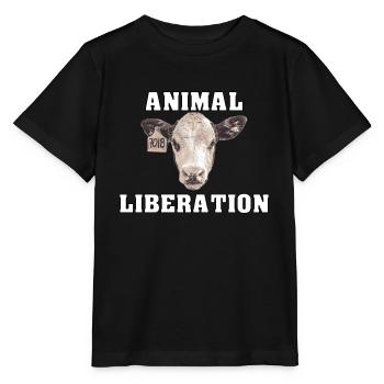 Animal Liberation Kalb - Stanley/Stella Kinder T-Shirt MINI CREATOR  - Schwarz - Vorne - Mikhail (115cm)