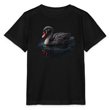 Black Swan Bird - Stanley/Stella MINI CREATOR Kids’ T-Shirt - black - Front - Mikhail (115cm)