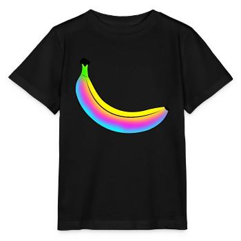 Neon-Banane - Stanley/Stella Kinder T-Shirt MINI CREATOR  - Schwarz - Vorne - Mikhail (115cm)