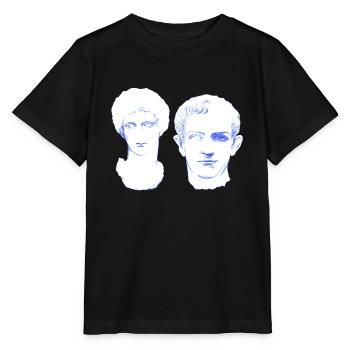 Amour éternel - amoureux pour toujours en marbre - T-shirt bio MINI CREATOR Stanley/Stella Enfant - noir - Devant - Mikhail (115cm)