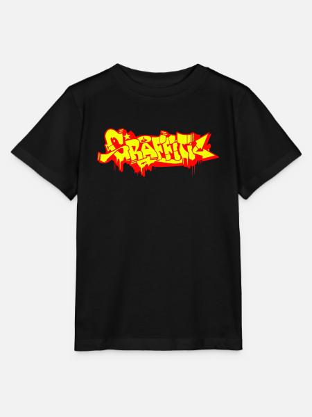 GRAFFITI - Stanley/Stella Kinder T-Shirt MINI CREATOR - Schwarz