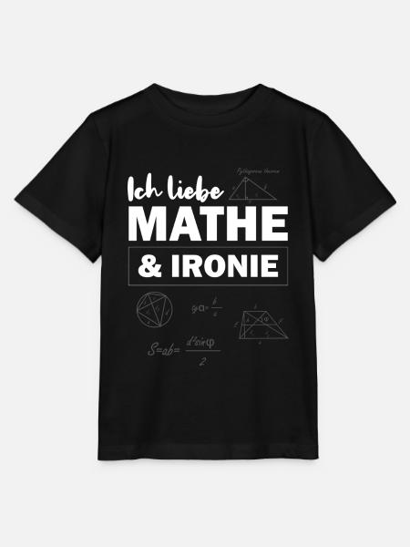 Ich liebe Mathe & Ironie - Stanley/Stella Kinder T-Shirt MINI CREATOR - Schwarz