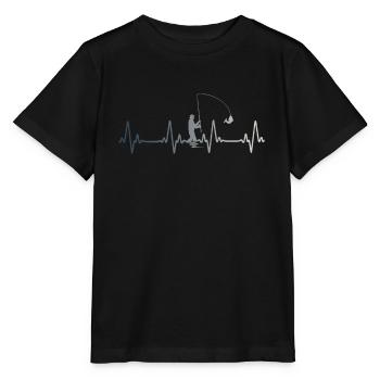 Fischer-Herzschlag - Stanley/Stella Kinder T-Shirt MINI CREATOR  - Schwarz - Vorne - Mikhail (115cm)