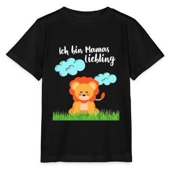 Mamas Liebling Löwe - Stanley/Stella Kinder T-Shirt MINI CREATOR  - Schwarz - Vorne - Mikhail (115cm)