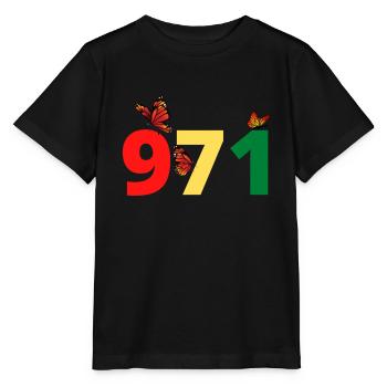 971 Guadeloupe - Stanley/Stella Kinder T-Shirt MINI CREATOR  - Schwarz - Vorne - Mikhail (115cm)