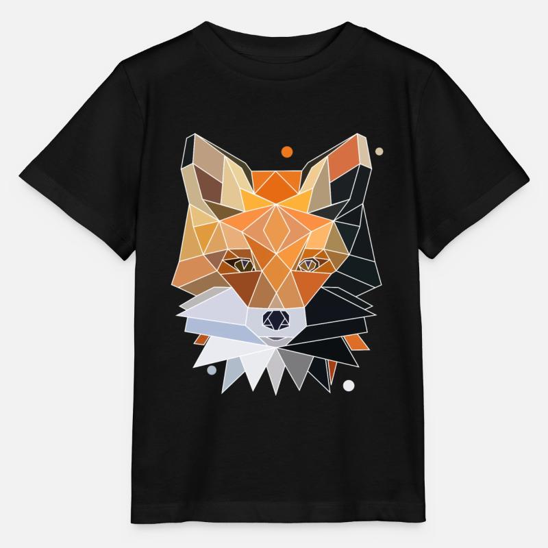 Fuchs Polygon Design - Stanley/Stella Kinder T-Shirt MINI CREATOR  - Schwarz