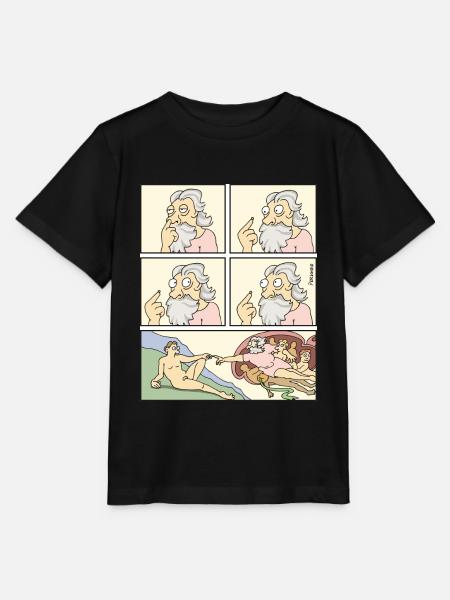 4218 StattEva - Stanley/Stella Kinder T-Shirt MINI CREATOR  - Schwarz