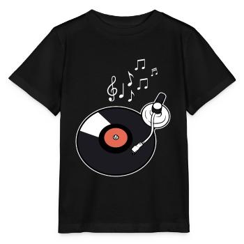 Platines - T-shirt bio MINI CREATOR Stanley/Stella Enfant - noir - Devant - Mikhail (115cm)