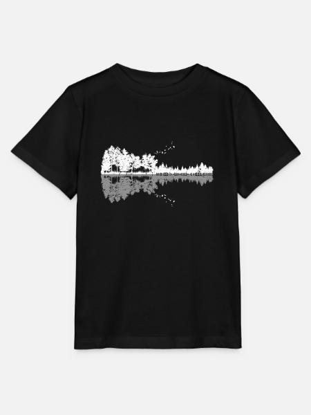 Naturgitarre, Gitarre, coole Naturgitarre, Gitarre - Stanley/Stella Kinder T-Shirt MINI CREATOR  - Schwarz