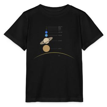 Solar system - Stanley/Stella MINI CREATOR Kids’ T-Shirt - black - Front - Mikhail (115cm)