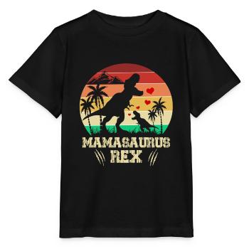 Mamasaurus Rex - Stanley/Stella MINI CREATOR Kids’ T-Shirt - black - Front - Mikhail (115cm)