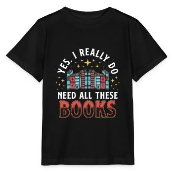 Really Need Books - Stanley/Stella MINI CREATOR Kids’ T-Shirt - black - Front - Mikhail (115cm)