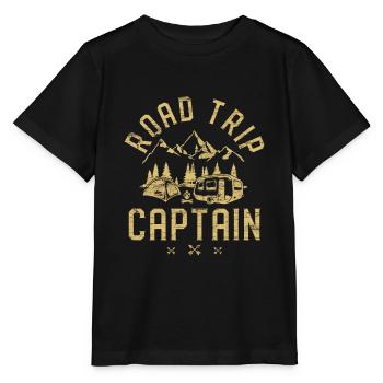 Road Trip Captain Off-road Camper Gift - Stanley/Stella Kinder T-Shirt MINI CREATOR  - Schwarz - Vorne - Mikhail (115cm)